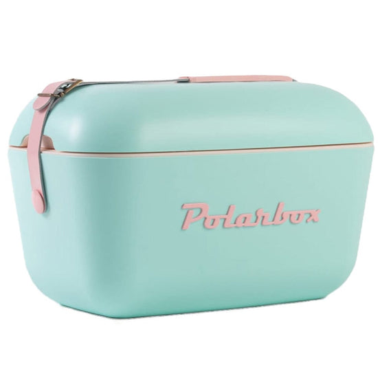 PolarBox Retro Cooler Box Nevera Verde Agua 12L and 20L