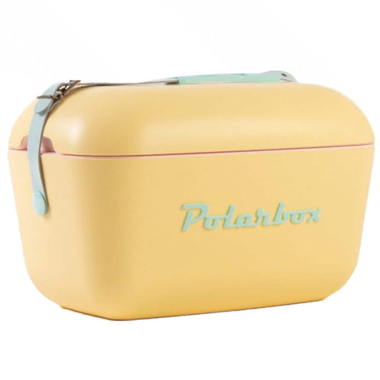 PolarBox Retro Cooler Box 12 Litre Yellow 1-9268