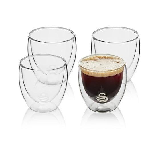 Swan 100ml Espresso Double Walled Glasses SDWG100