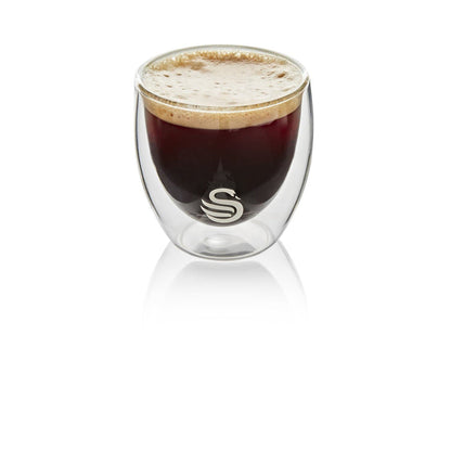 Swan 100ml Espresso Double Walled Glasses SDWG100