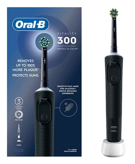 Oral B Vitality Electric Toothbrush Black PRO 300