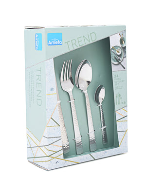 Amefa Trend 24 Piece Cutlery Set Silver
