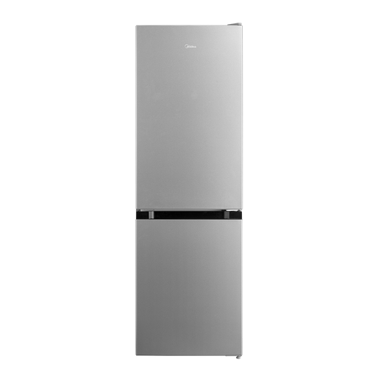 Midea 175L Bottom Freezer Fridge Silver HD-220RN-SILVER