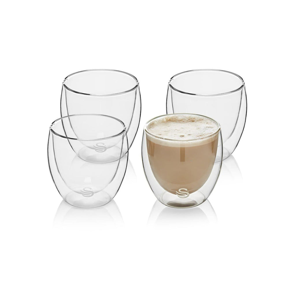 Swan 250ml Cappuccino Double Walled Glasses SDWG250