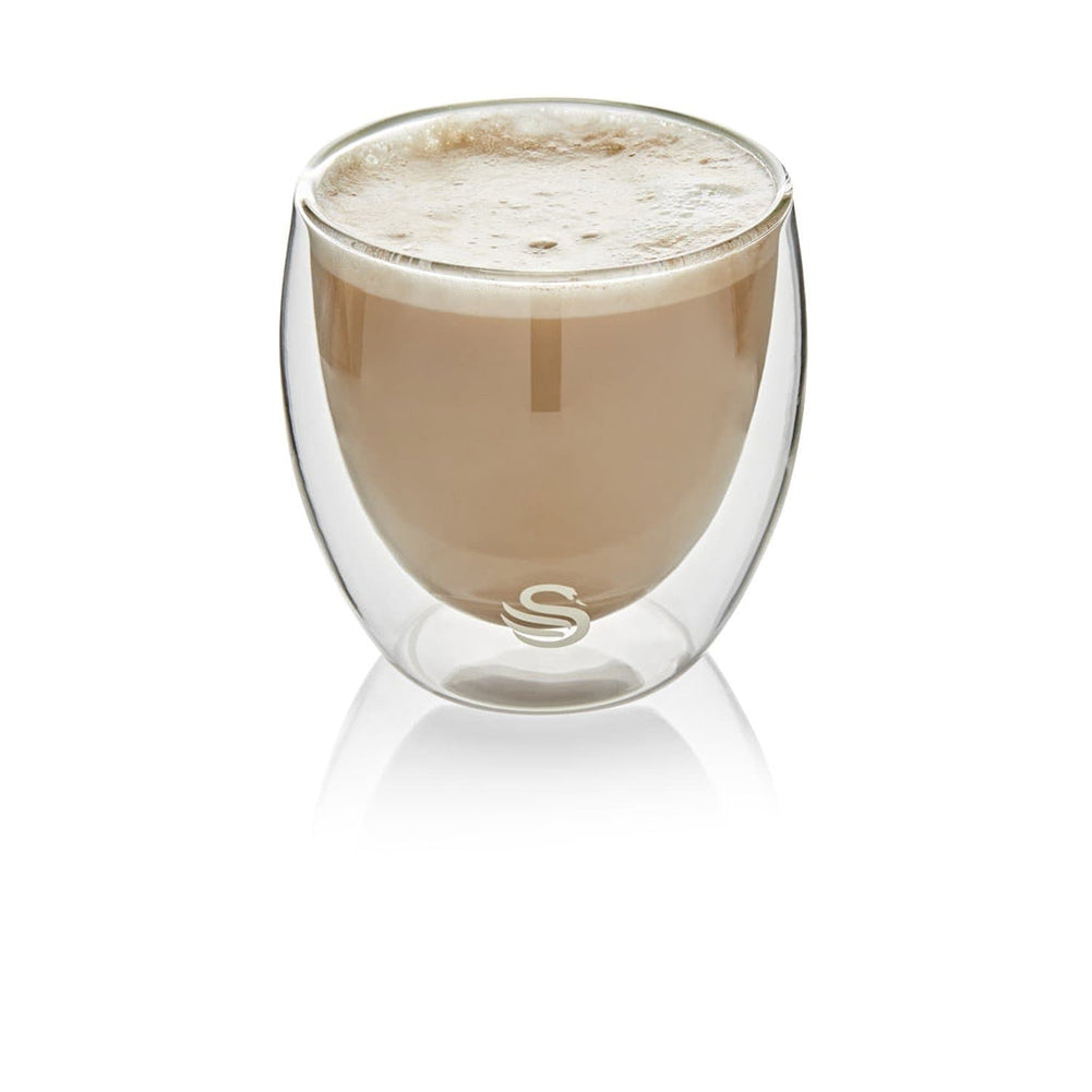 Swan 250ml Cappuccino Double Walled Glasses SDWG250