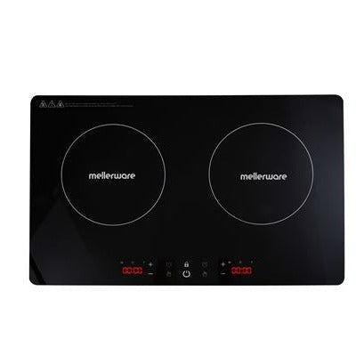 Mellerware Induction Cooker Double Glass Black 3000W Capri