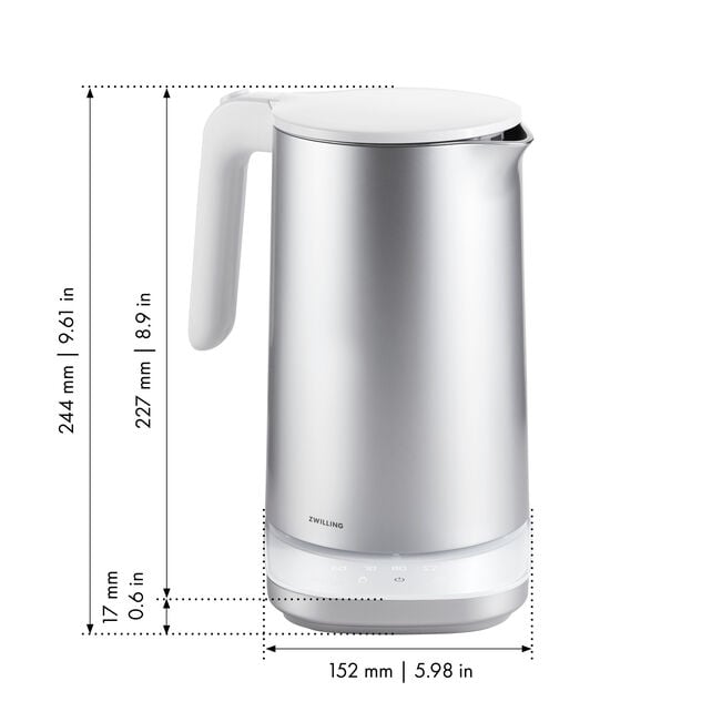 Zwilling Enfinigy Electric Kettle Pro 1.5L Silver ZW-53006-000-0