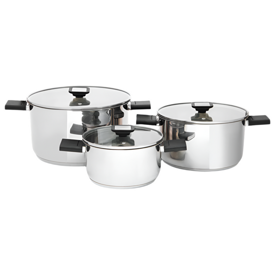 Salton 6 Piece Stackable Pot Set SSCP6