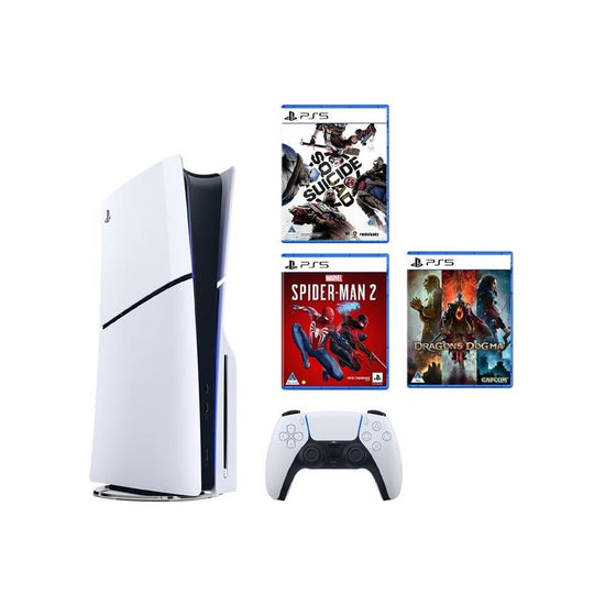 Sony Playstation 5 Slim + Suicide Squard + Dragons Dogma Lenticular Edition + Marvel&