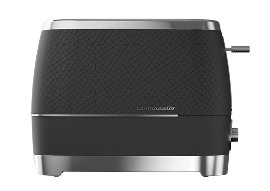 Beko Cosmopolis 2 Slice Toaster Black/Chrome TAM8202B