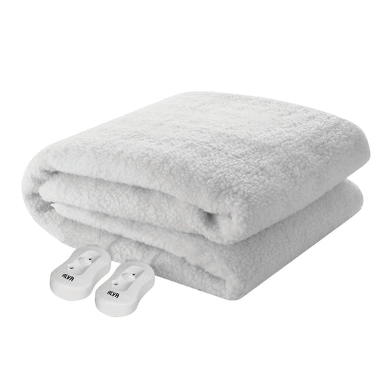 Pure Pleasure Sherpa Fleece Full Fitted Electric Blanket With Elastic