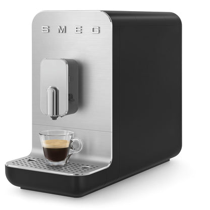 Smeg Bean to Cup Coffee Machine 19 Bar With Auto Frothing System Black BCC13BLMEU