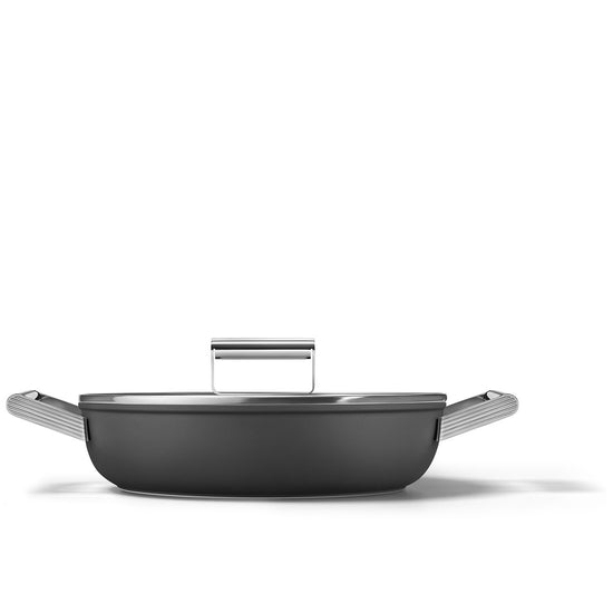 Smeg Deep Pan 28cm Black