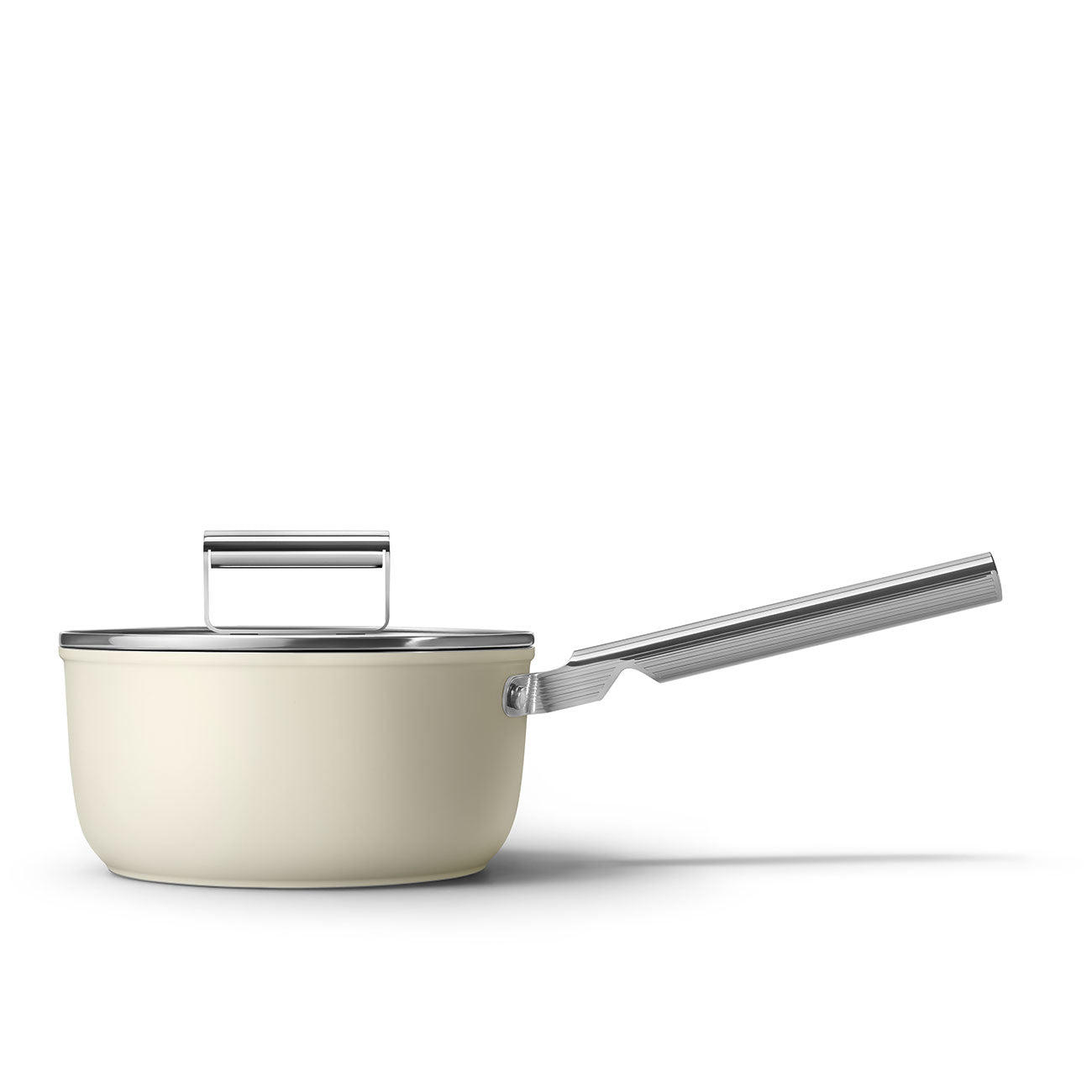 Smeg Non Stick Saucepan Cream