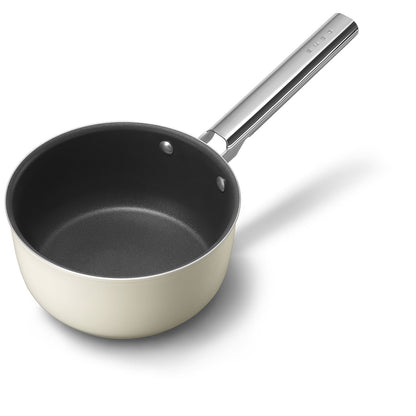 Smeg Non Stick Saucepan Cream