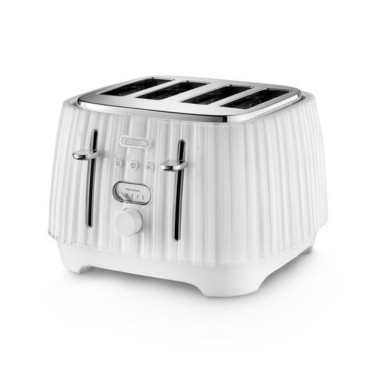 Delonghi Ballerina 4 Slice Toaster White CTD4003.W