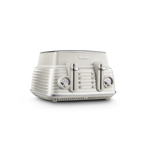 Delonghi Scultura Selections Limestone White 4 Slice Toaster CTZS 4003.W