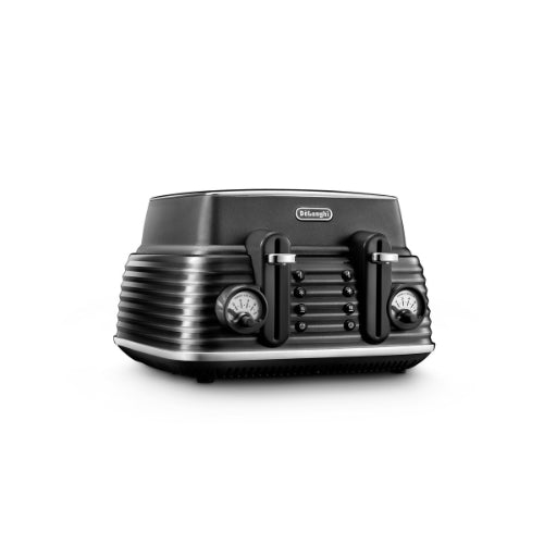 Delonghi Scultura Selections Granite Black 4 Slice Toaster CTZS 4003.BK