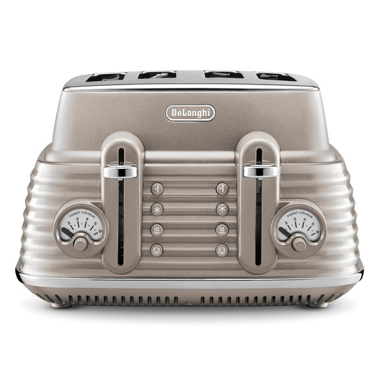 Delonghi Scultura Selections Clay Beige 4 Slice Toaster CTZS 4003.BG