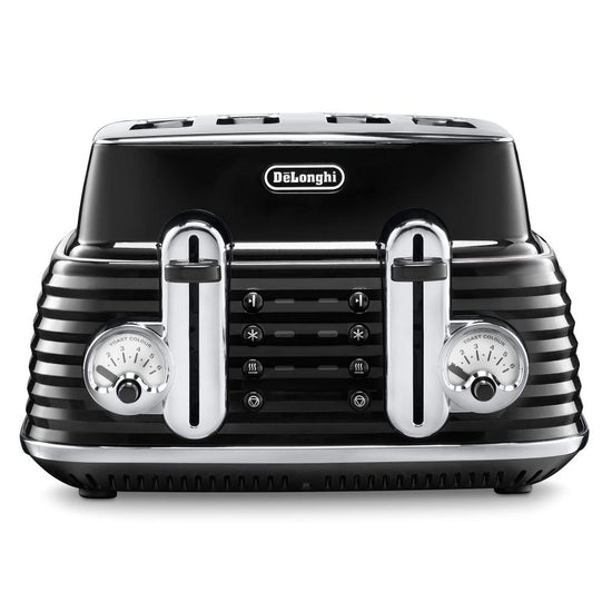 Delonghi Scultura Selections Granite Black 4 Slice Toaster CTZS 4003.BK