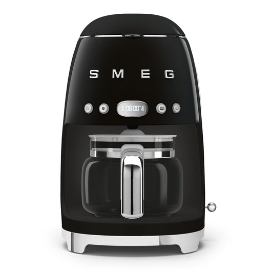 Smeg 50's Style Retro Drip Filter Coffee Machine Black DCF02BLSA