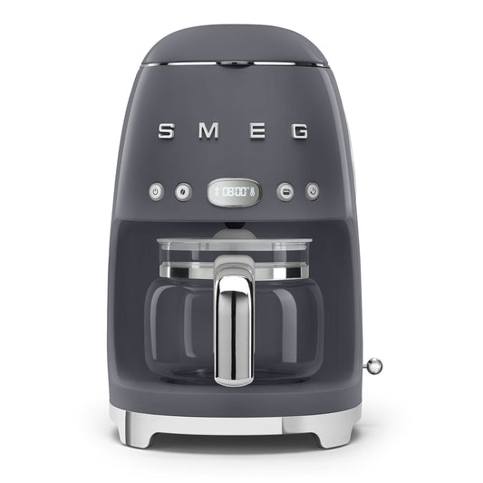 Smeg 50's Style Retro Drip Filter Coffee Machine Slate Grey DCF02GREU