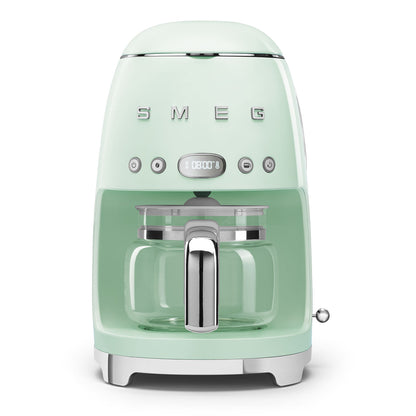 Smeg 50's Style Retro Drip Filter Coffee Machine Pastel Green DCF02PGEU