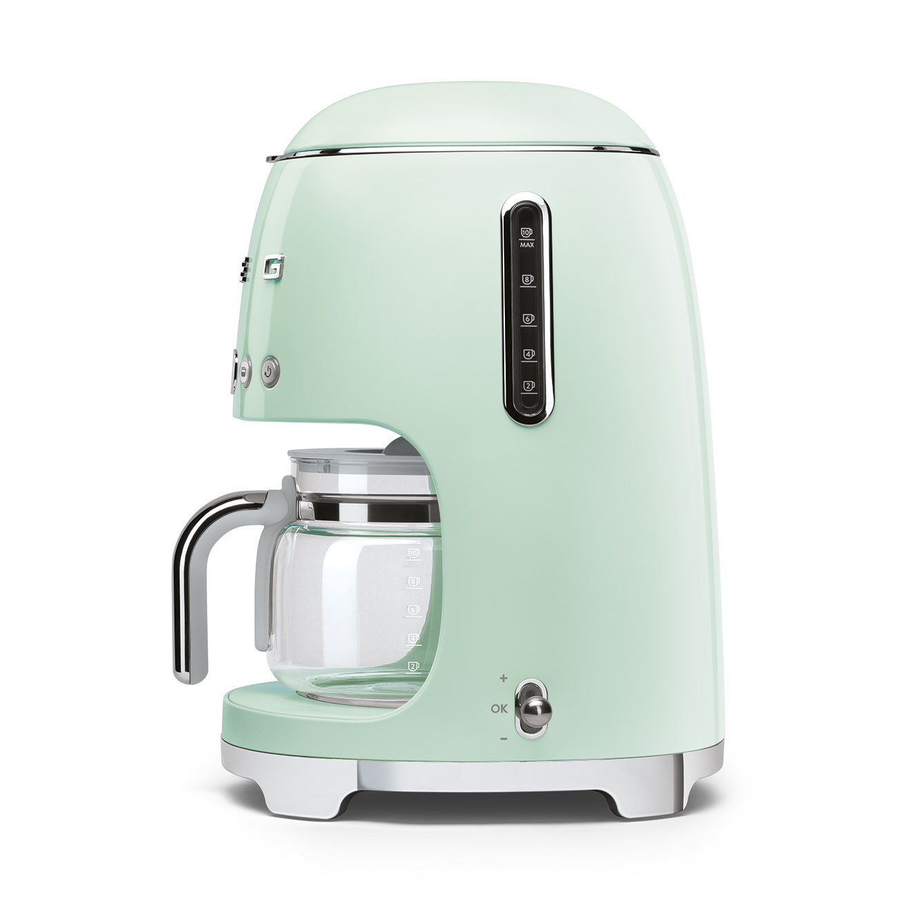 Smeg 50's Style Retro Drip Filter Coffee Machine Pastel Green DCF02PGEU