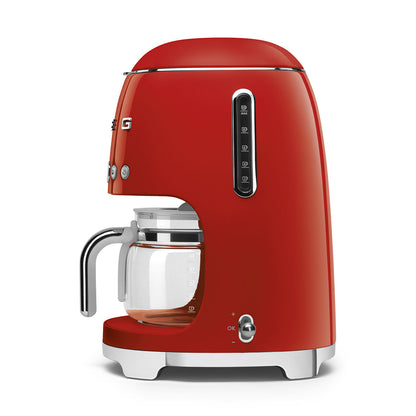 Smeg 50's Style Retro Drip Filter Coffee Machine Red DCF02RDEU