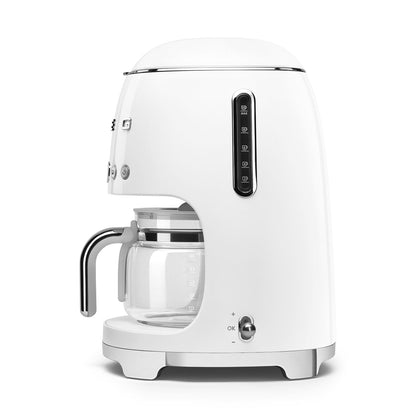 Smeg 50's Style Retro Drip Filter Coffee Machine White DCF02WHEU