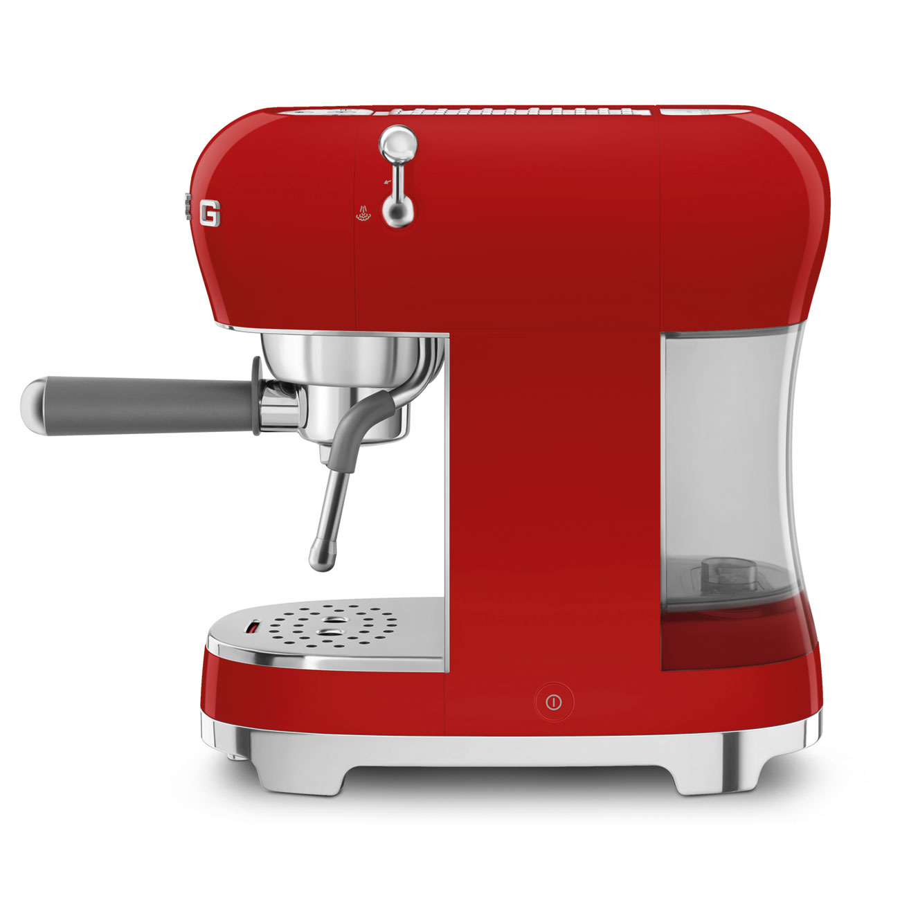 Smeg 50's Style Espresso Manual Coffee Machine Red ECF02RDEU