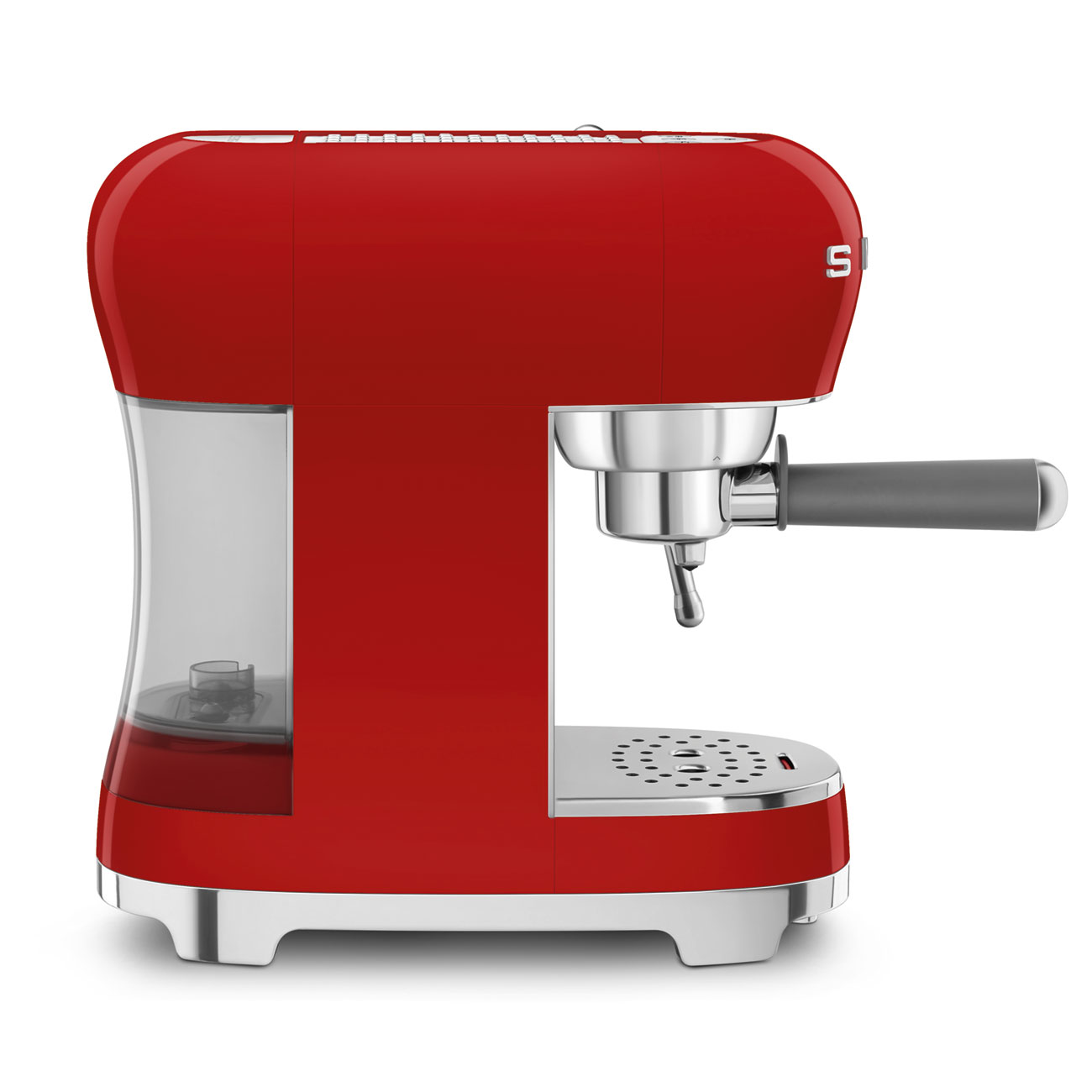 Smeg 50's Style Espresso Manual Coffee Machine Red ECF02RDEU