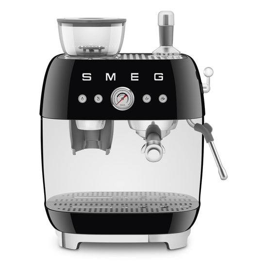 Smeg 2.4L Black Espresso Coffee Machine EGF03BLEU