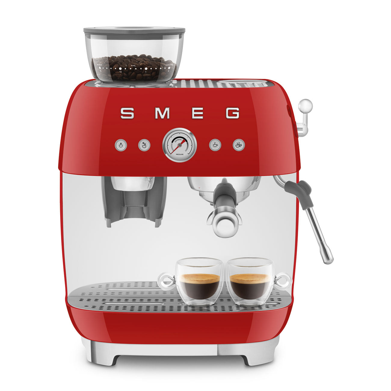 Smeg 2.4L Red Espresso Coffee Machine EGF03RDEU