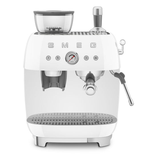 Smeg 2.4L White Espresso Coffee Machine EGF03WHEU