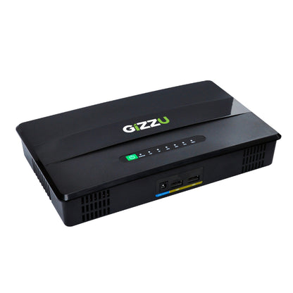 GIZZU 100W 46Wh 14400mAh Mini POE DC UPS - Black (LifePO4) GUP100W