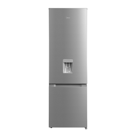 Midea 259L Bottom Mount Freezer Stainless Steel HD-348RN