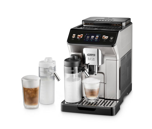 Delonghi Eletta Explore Bean to Cup with Hot and Cold Function Coffee - ECAM450.65.S