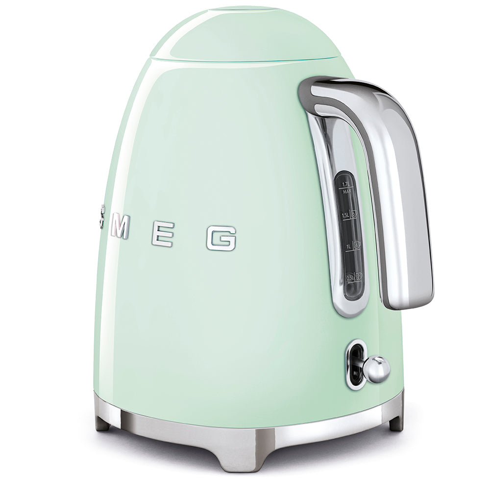 Smeg Retro 50's Style Electric Kettle 1.7 Litre Pastel Green KLF03PGSA