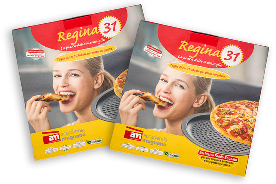 Regina 31cm Non-Stick Pizza Pan 2pc Set DSTRTP31B-1