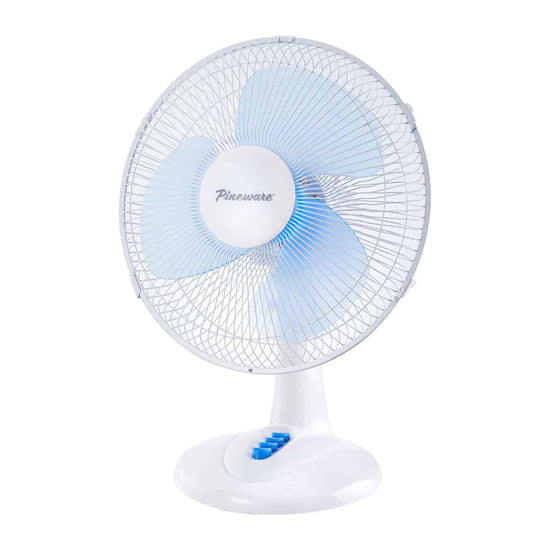 Pineware 30cm Desk Fan White PDF30