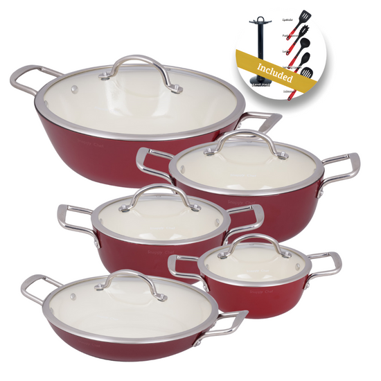 Snappy Chef Superlight Cast Iron Combo 10 Piece SCSC003