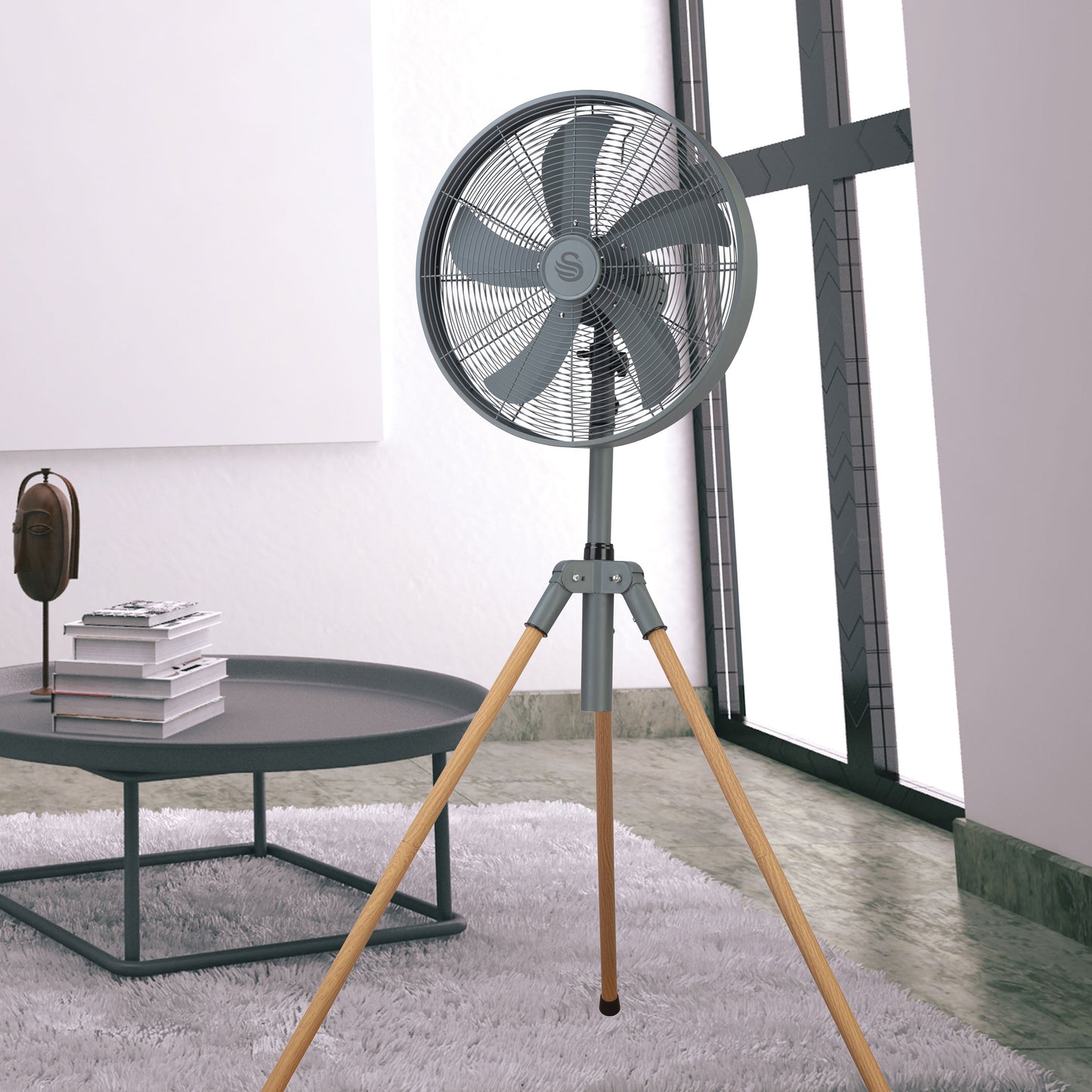 Swan Nordic Slate Grey 40cm Tripod Pedestal Fan SPF40GT