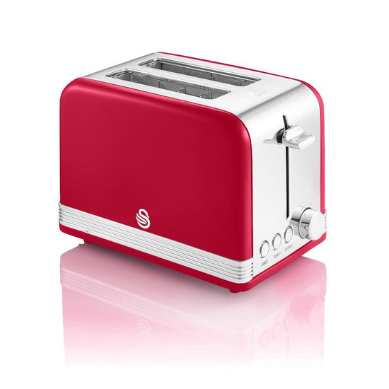 Swan Retro Red 2 Slice Toaster SRT2R