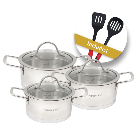 Snappy Chef 6pc Platinum Cookware Set SSCS006