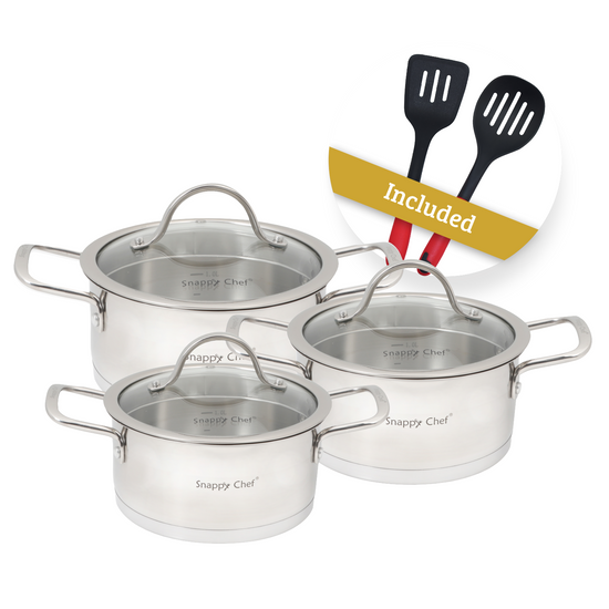 Snappy Chef 6pc Platinum Cookware Set SSCS006