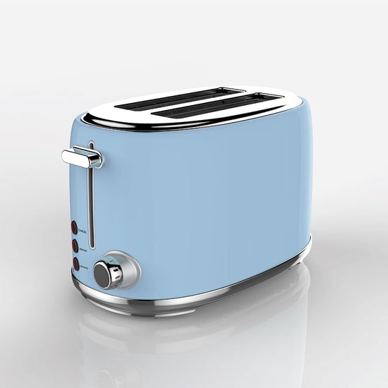 Swan 2 Slice Stainless Steel Blue Toaster ST01B