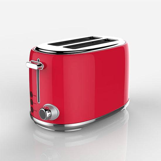 Swan 2 Slice Stainless Steel Red Toaster ST01R