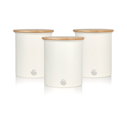 Swan Nordic Range White Canister Set SWKA17513WHTN