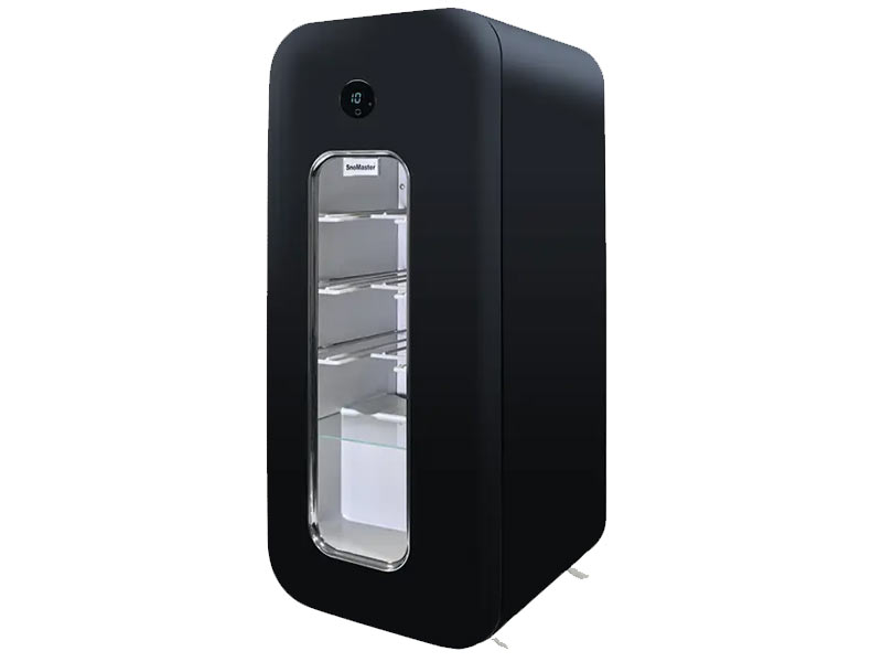 SnoMaster- 12-14 Bottle Single Zone Black Retro Wine Cooler